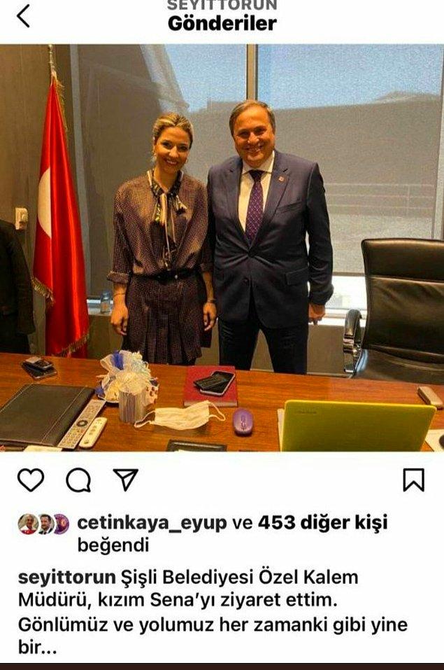CHP Genel Başkan Yardımcısı Seyit Torun sosyal medya hesabında bir paylaşımda bulundu ve Şişli Belediyesi Özel Kalem Müdürü Sena Olcay'a başarılar diledi.