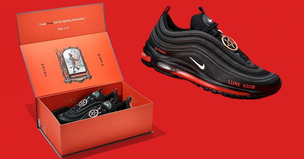 Şeytan Ayakkabısı Tasarlandı! İnsan Kanı İçeren Ürün 666 Çift Olarak Satışa Çıkıyor