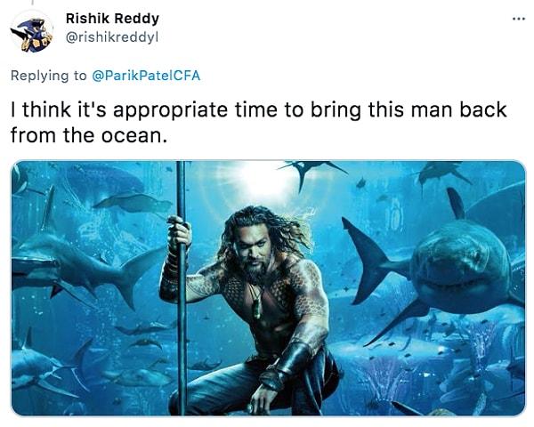 3. "Bu adamı okyanustan geri getirmek için doğru bir zaman olduğunu düşünüyorum."