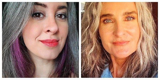 10 молодых женщин, которые поседели раньше времени и отказались от окрашивания волос