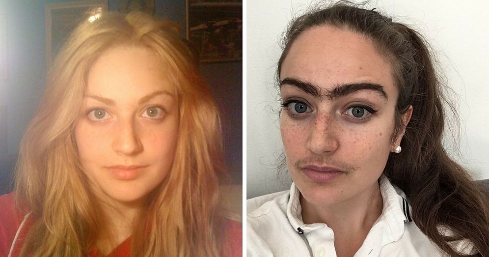 Девушка отказалась сбривать усы и монобровь, таким образом «отсеивая» консервативных людей рядом