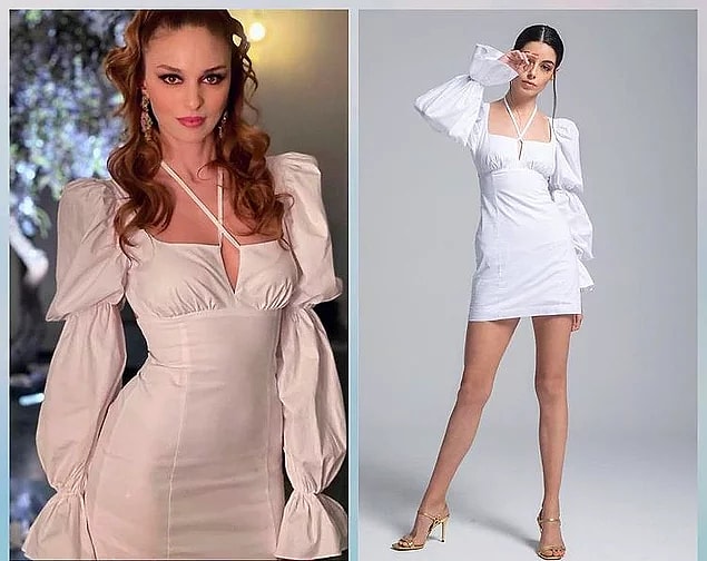 8. Geçen hafta Cansu'nun giydiği beyaz elbiseyi de hala aklımızdan çıkaramadık.