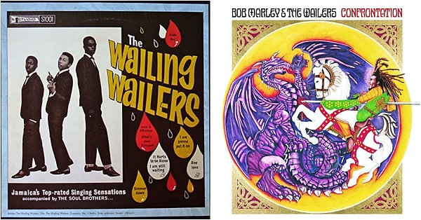 6. Bob Marley & the Wailers - "The Wailing Wailers" ve "Confrontation"