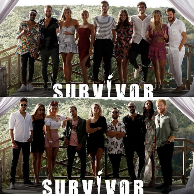 Pazar günü gerçekleşen büyük Survivor birleşme partisinde bu yıl oldukça renkli anlar yakalandı.