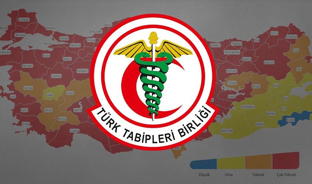 TTB 'Kırmızı Haritaya' 10 Maddelik Açıklamayla Tepki Gösterdi: 'Yönetemiyorsunuz'