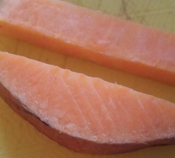 11. "Мой сладкий картофель выглядит точь-в-точь как свежий лосось!"