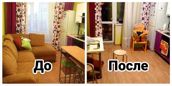 1. "Наши жильцы съехали, прихватив нашу мебель с собой".