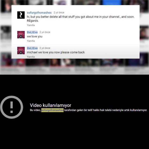 Sonrasında bu kanal, Michael Jackson’ın ölmediğine inanan ve buna dair analiz videoları yükleyen BeLiEve isimli kanalla iletişime geçti.