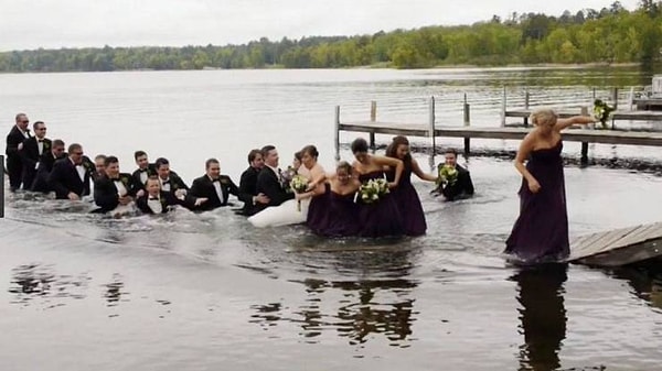 1. Вот вам и церемония на свежем воздухе!