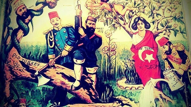 Sultan Abdülhamid'e meşrutiyeti zorla kabul ettirmek ve Makedonya'ya bağımsızlık verilmesini önlemek üzere bir isyan başlatan Resneli Niyazi Bey...