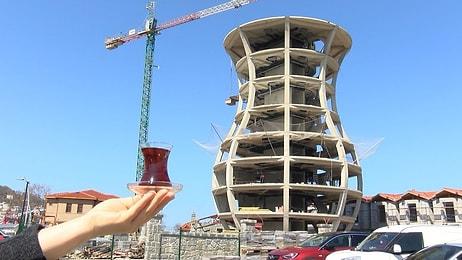 30 Metre Yüksekliğinde: Rize'ye Dünyanın En Büyük Çay Bardağı Yapılıyor