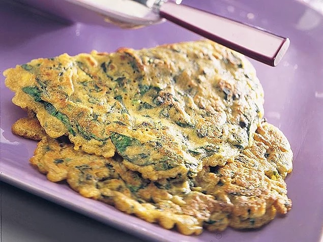 9. Yeşillikli Omlet Tarifi: