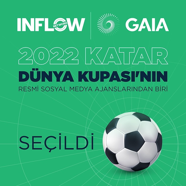 2011 yılında 2022 Katar Dünya Kupası ev sahibi Katar tarafından kurulan, hazırlık ve altyapı faaliyetlerinden sorumlu Supreme Committee for Delivery & Legacy (SC) tarafından yürütülen Sosyal Medya Yönetimi konkuru kapsamında, uluslararası 13 ajansın arasından sıyrılarak ipi göğüslemeyi GAIA & INFLOW Network ortaklığı başardı.