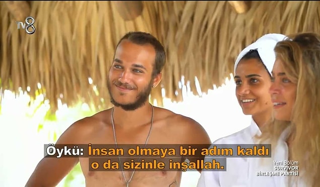 Öykü'nün de dediği gibi 'insan olmaya tek bir adım kaldı'.😂Yarışmacılar giydikleri kıyafetlerle tüm dikkatleri üzerlerine çektiler ve çok beğenildiler.