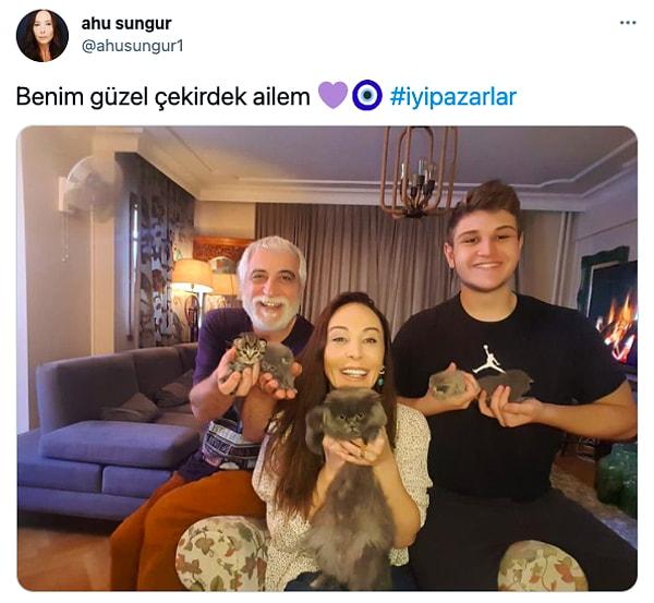 Geçtiğimiz pazar günü ünlü oyuncu Ahu Sungur, hem Twitter hem de Instagram hesabından bu fotoğrafı paylaştı.