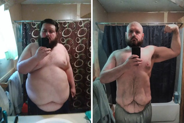 10. "1 senede spor ve diyet yaparak 192 kilodan 100 kiloya düştüm."