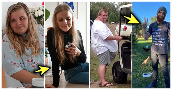 Bedenlerinden Memnun Olmadıkları İçin Azim ve Kararlılıkla Kilo Vererek Tamamen Farklı Birine Dönüşen 30 Kişi