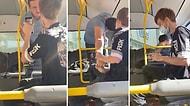 Otobüste Maske Takmadığı İçin Kendisini Uyaran Gence Saldıran Adam Yediği Kafa ile Dumura Uğradı