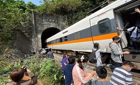 Tayvan'da Tren Raydan Çıktı: 36 Ölü, 72 Yaralı
