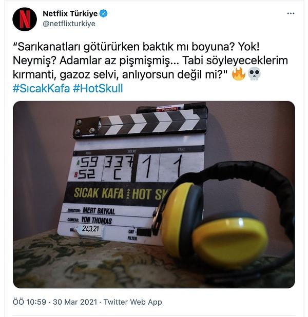 14. Netflix'in Türkiye yapımı projelerinden Sıcak Kafa'nın çekimleri başladı.