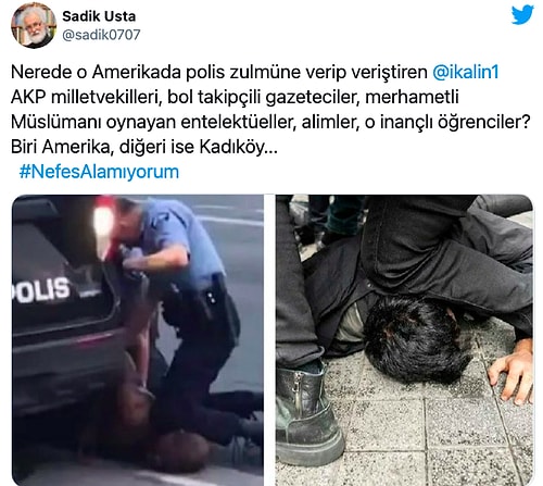 Boğaziçililere Polis Müdahalesine Karşı Sosyal Medyada #NefesAlamıyorum Tepkisi