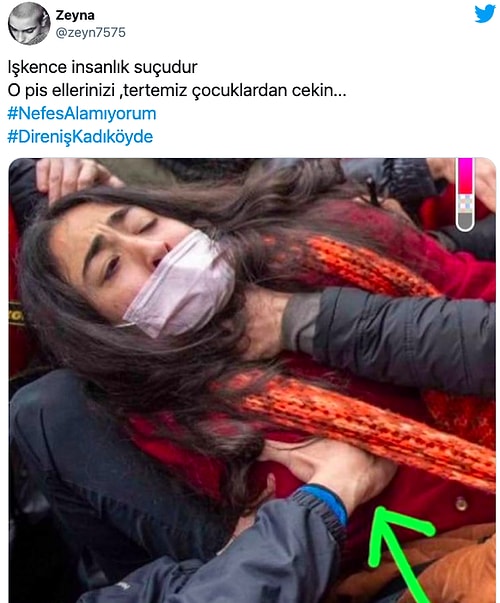 Boğaziçililere Polis Müdahalesine Karşı Sosyal Medyada #NefesAlamıyorum Tepkisi