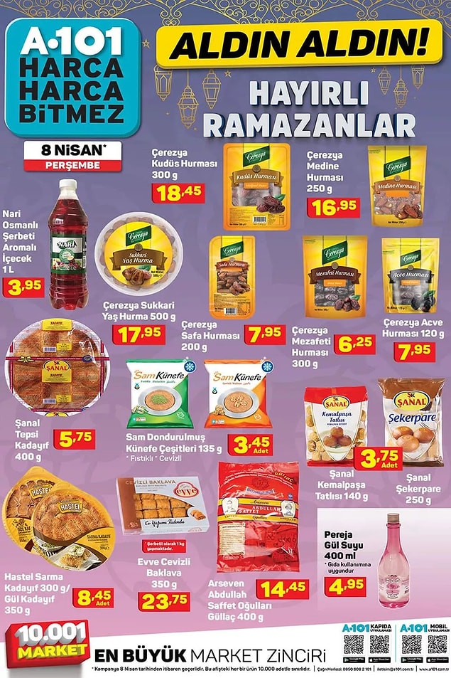 A101'de de Ramazan indirimleri başlıyor.