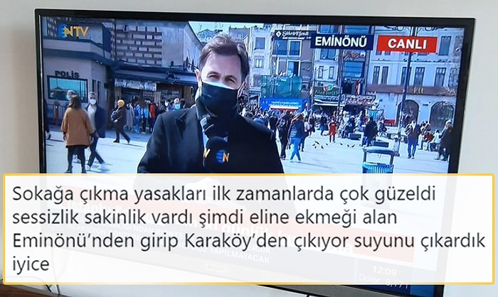 Sokağa Çıkma Yasağı İlk Günden Delindi; Eminönü Adeta Panayır Yeri...