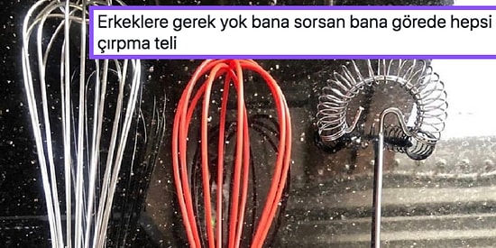Erkeklerin Çırpma Tellerini Bilemeyeceğini Düşünürken Kadınların da Kafasını Karıştıran Kullanıcının Paylaşımı