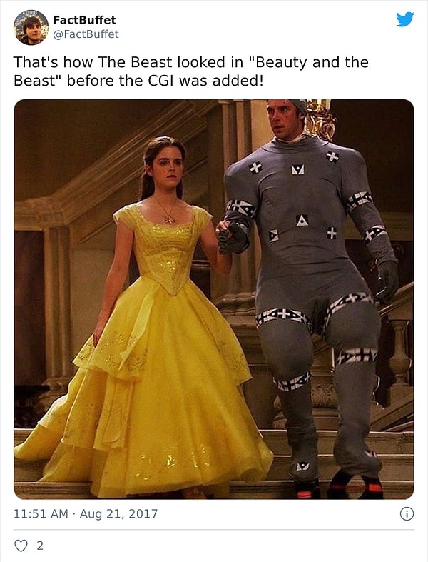 5. Вот как выглядел Чудовище из фильма "Красавица и Чудовище" до того, как на него наложили спец эффекты