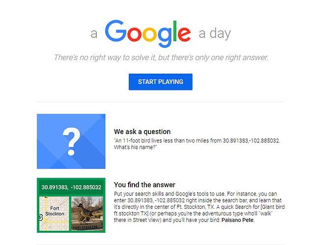 3. A Google a Day