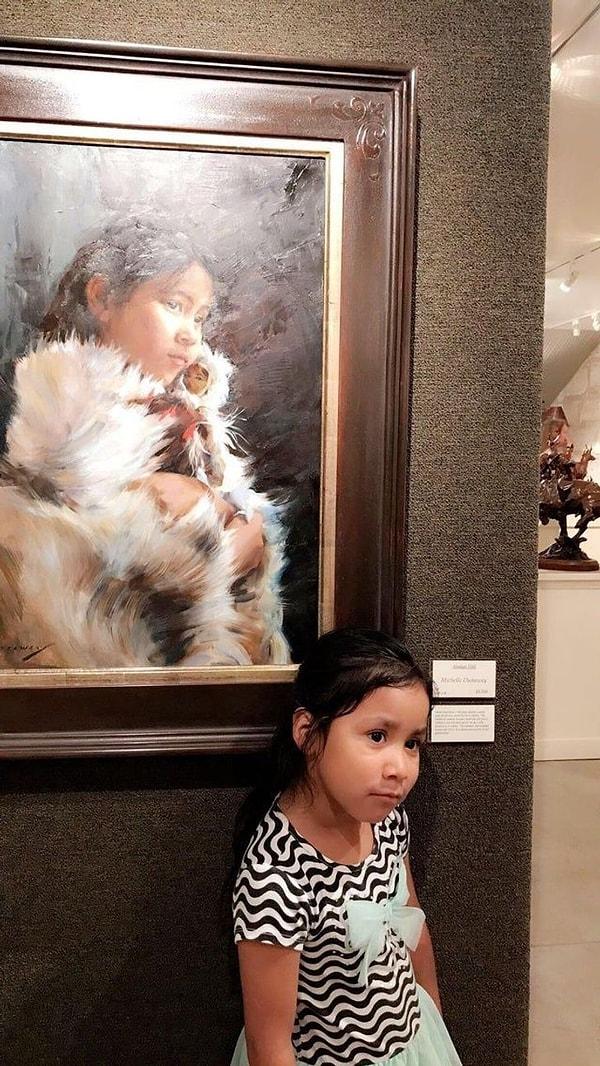 3. "Kızınızı bir müzeye götürüp onu bir resimde onu gördüğünüzde"