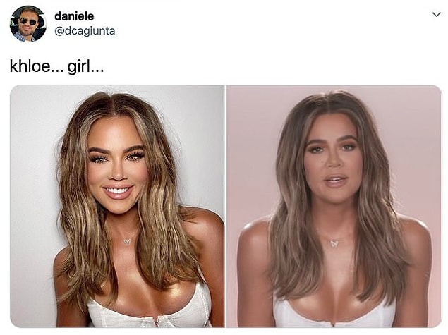 Khloe daha önce de Instagram'daki fotoğrafları ve gerçek hayat olarak eleştirilmişti.