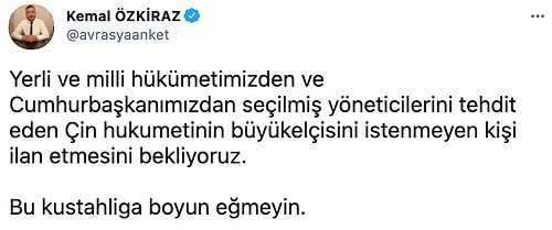 Çin Büyükelçiliği'nin Yavaş ve Akşener'in Doğu Türkistan Paylaşımına Yanıtı Tepkilerin Odağında