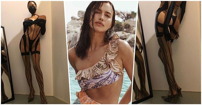 Alev Aldık! Irina Shayk’ın Mugler Defilesinde Giydiği Aşırı Seksi Kıyafetiyle Verdiği Poz Instagram’ı Salladı
