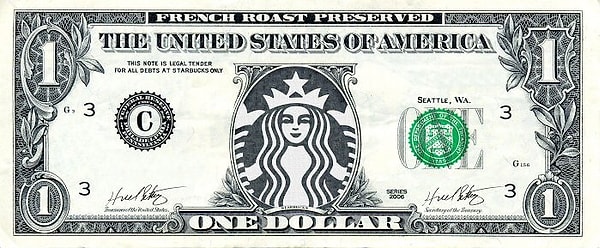 9. Сирена Starbucks на одном баксе