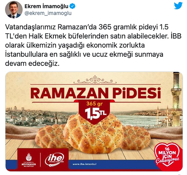 İmamoğlu paylaşımında ülkenin içinde bulunduğu ekonomik darboğaza da değindi 👇