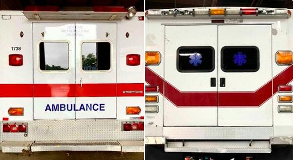 18. "Joker" (2019) filminde, Gotham şehrinin ambulansları Arthur'un dönüşümünü temsil eder. Filmin başında soldaki ambulanslar kullanırken, Joker'e dönüştükten sonra ambulanslar sağdaki şekle bürünmüştür.