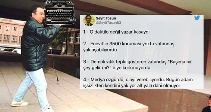 Erdoğan'ın 'Ecevit'e O Daktilolar Neden Atıldı?' Sözleri Sosyal Medyanın Gündeminde...