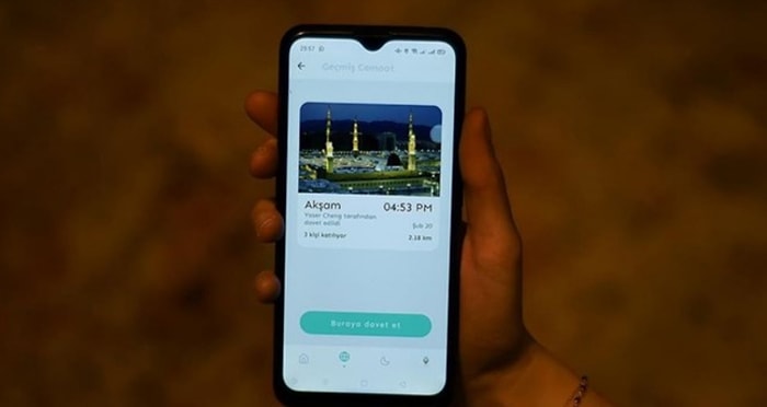 'Namaz İçin Cemaat Bulma' Uygulaması Geliştirildi: 'Wahdapp'