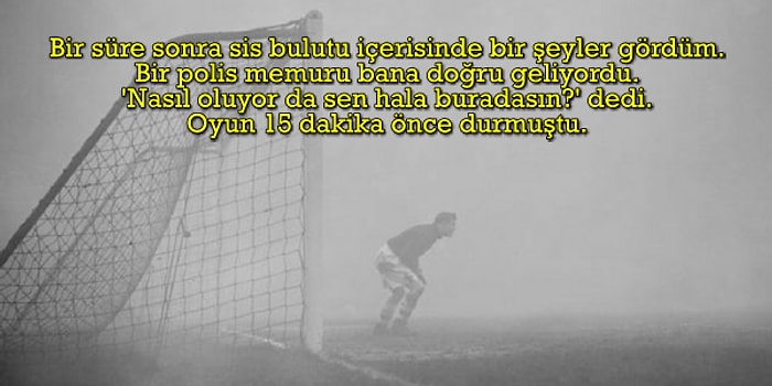 Bu Nasıl Olay? Sisli Havadan İptal Edilen Maçta Sahada Unutulan Sam Bartram'ın Garip Hikayesi