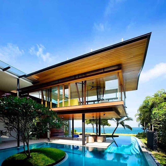 5. Guz Architects tarafından Singapur'da inşa edilen bu malikane: