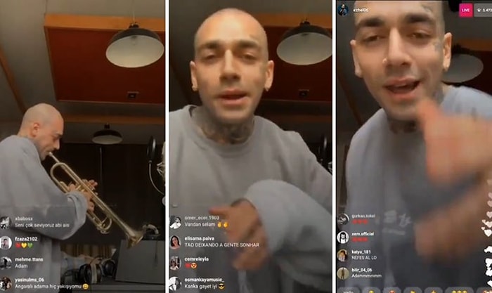 Ezhel, Instagram Canlı Yayınında Kürtçe Freestyle RAP Yaptı