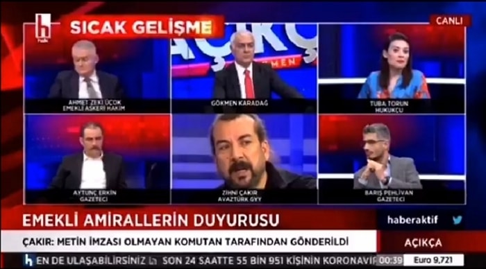 Emekli Amirallerin Bildirisini Yayımlayan Zihni Çakır: 'Yayımlanmadan Önce AKP'li Bir Bakana da Gönderildi'