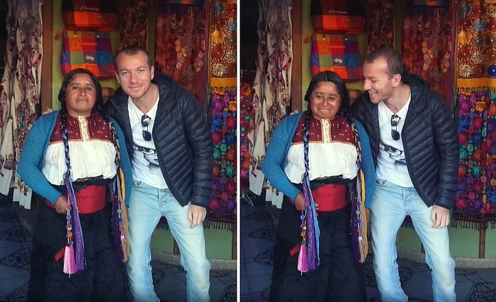 Kadınların Önce Normal Fotoğrafını Çekip Sonrasında ise 'Çok Güzelsin' Diyerek Fotoğrafını Çeken Seyyah