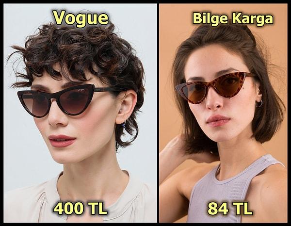 3. Vogue markasının gözlüklerine ağzımız sulanarak bakıyorduk...