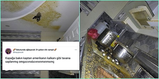 Patladıktan Sonra Yarattığı Bu Manzarayı Görünce Bir Daha Düdüklü Tencere Kullanmak İstemeyeceksiniz!