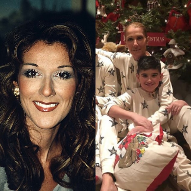 3. 20 yıl önce Celine Dion ve günümüzdeki hali: