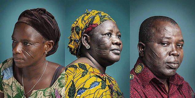 11. Afrika'nın belirli bölgelerinde insanlar, derilerine kazıdıkları izlerle övünüyor ve bunun bir güzellik simgesi olduğunu düşünüyorlar. Özellikle kadınlar için yüzlerindeki yara izleri daha güzel görünmelerini sağlıyor.