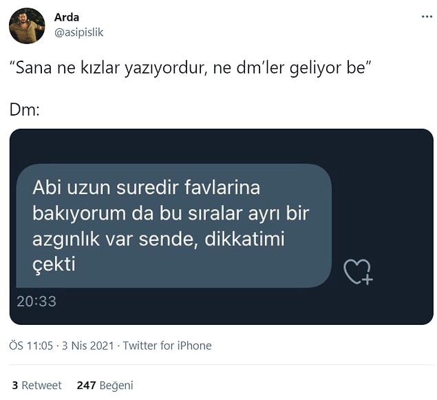 11. Favları neden takip ediyorsunuz ya...